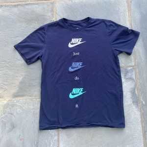 Nike Logo T-Shirt Navy Blue
